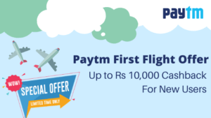 Flight booking Paytm