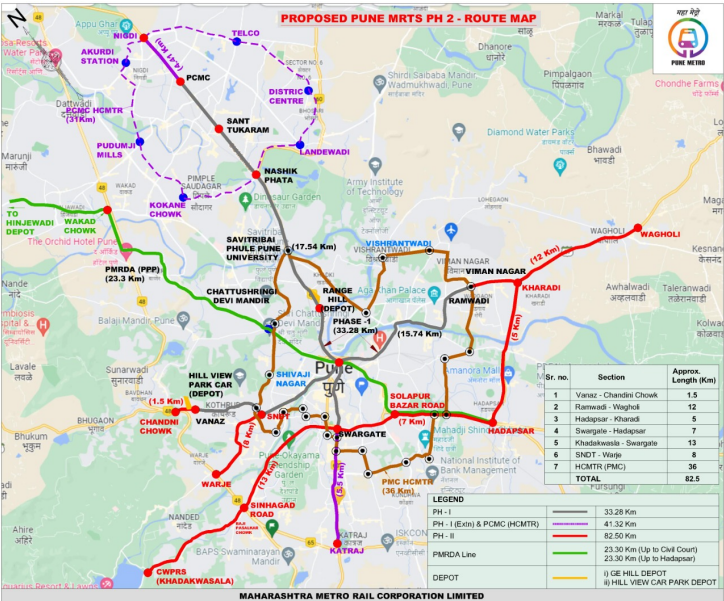 Metro corridor impact map