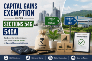 Capital Gains Exemption Under Sections 54G and 54GA