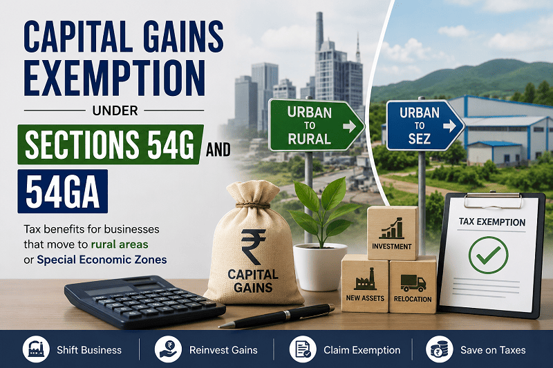 Capital Gains Exemption Under Sections 54G and 54GA