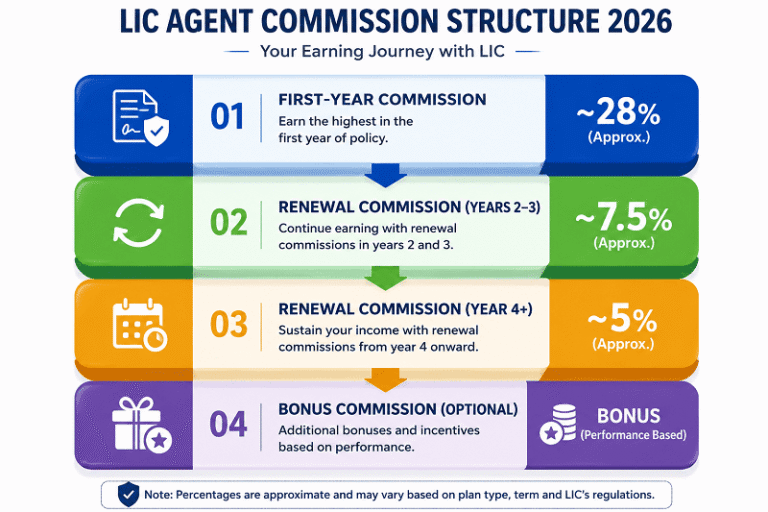 LIC Agent Commission Structure 2026 | Complete Breakdown